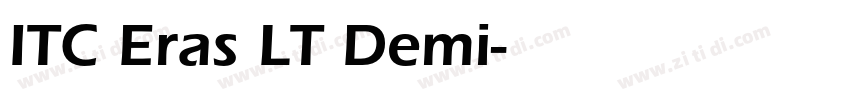 ITC Eras LT Demi字体转换